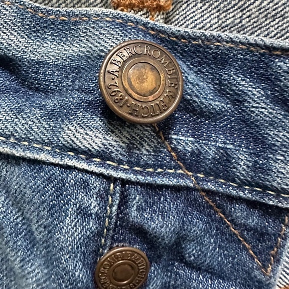 Abercrombie & Fitch Low Rise Slim Boot Button Fly Distressed Jeans Men's 28x30 - Picture 9 of 15